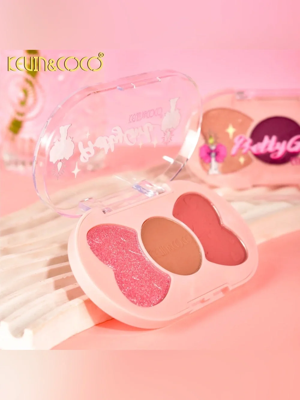 Bella Vita Pretty Girl 3-Color Eyeshadow Trio - Pink & Peach Shades